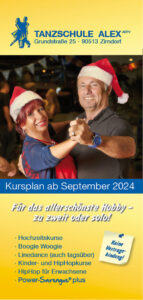 Kursplan ab September 2024, Tanzschule Alex, Zirndorf